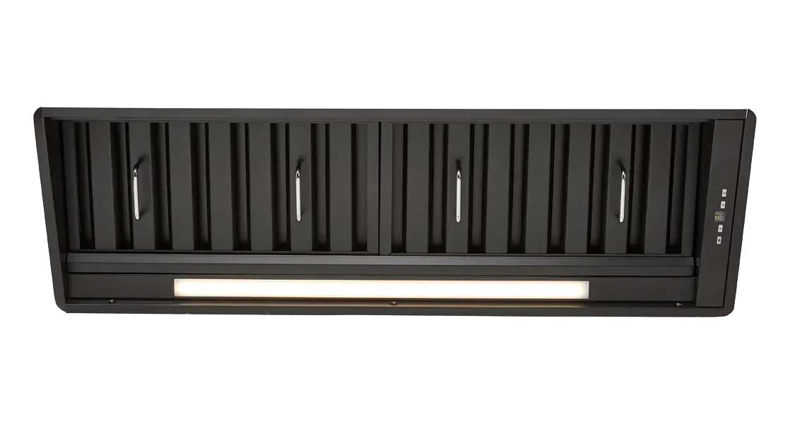Schweigen Non-Silent Undermount Black SW-220CB · 85cm · 2,200 m³/h