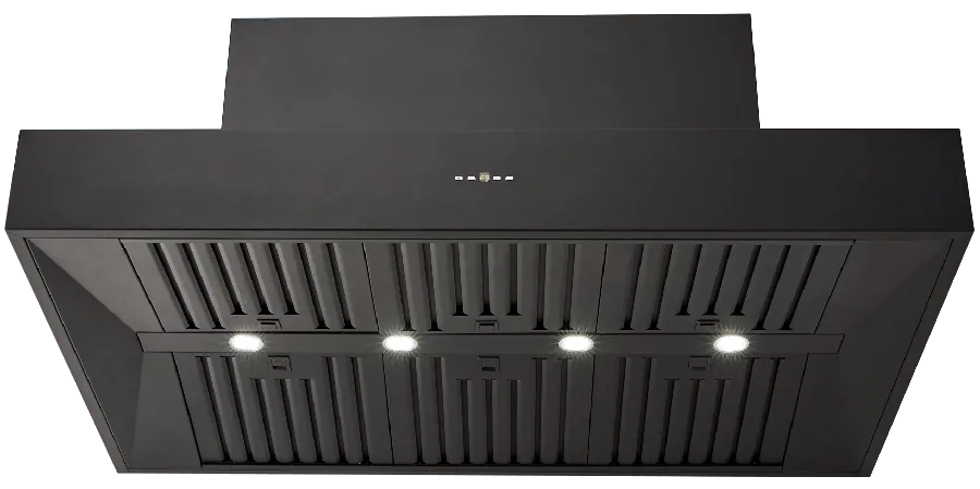 Schweigen Silent Black BBQ Canopy Single Motor CL7372BSE · 120cm · 3,200 m³/h