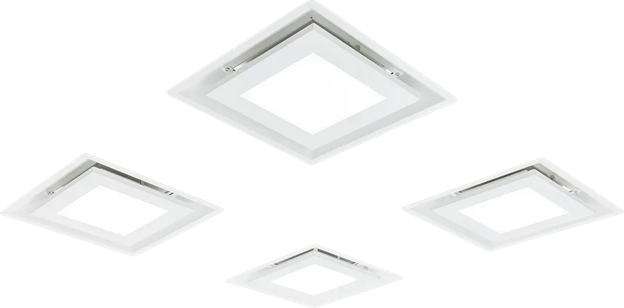 Schweigen Modular Ceiling Cassette x4 with Motor CC-PARA4WSP2 · 3,000 m³/h